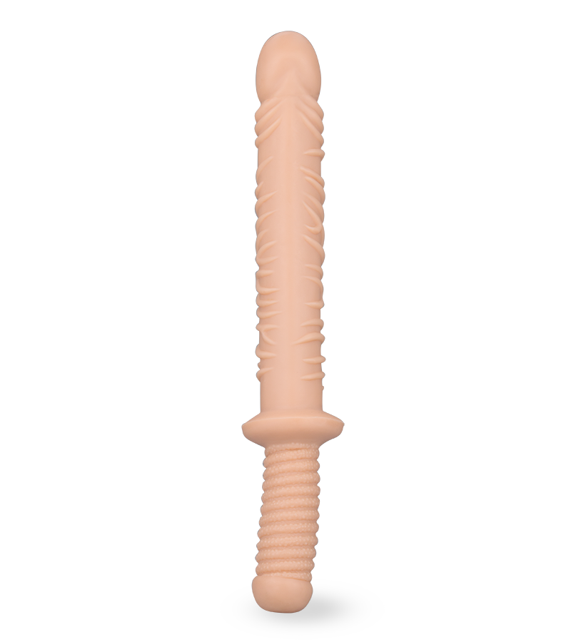 Realistischer gerillter Doppeldildo Damocles