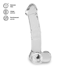 Laden Sie das Bild in den Galerie-Viewer, Realistischer Glasdildo Henry
