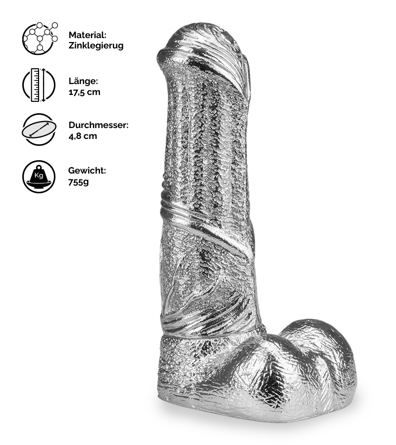 Realistischer Metall-Pferdedildo Sauron