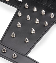 Laden Sie das Bild in den Galerie-Viewer, Riemen-Handschuh aus Kunstleder mit Stacheln