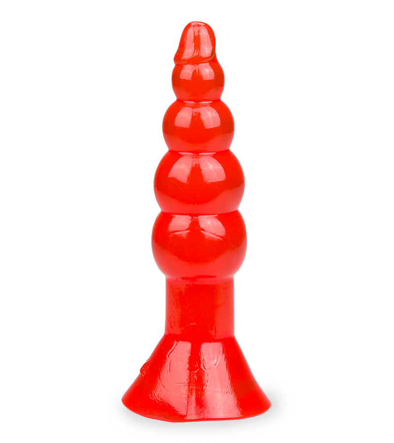 Roter Analplug Jelly Rocket