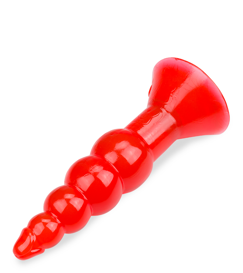 Roter Analplug Jelly Rocket