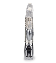Laden Sie das Bild in den Galerie-Viewer, Rotierender Rabbit-Vibrator Silver Pleasure