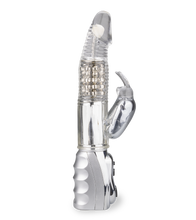 Laden Sie das Bild in den Galerie-Viewer, Rotierender Rabbit-Vibrator Silver Pleasure