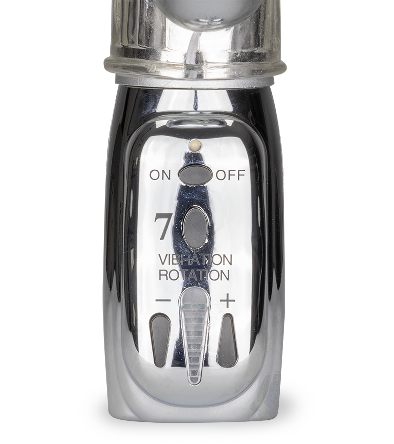 Rotierender Rabbit-Vibrator Silver Pleasure