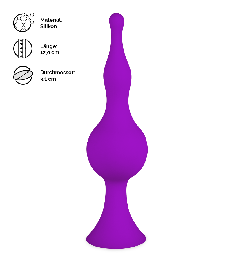 Saugnapf-Analplug Blob