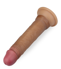 Laden Sie das Bild in den Galerie-Viewer, Saugnapf-Dildo mit Doppelschicht aus Liquid Silicone