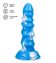 Laden Sie das Bild in den Galerie-Viewer, Saugnapf-Dildo Weißer Tiger