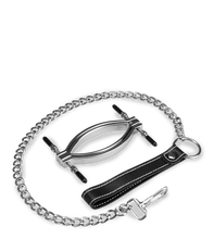 Laden Sie das Bild in den Galerie-Viewer, Schamlippenspreizer aus Edelstahl mit Leine