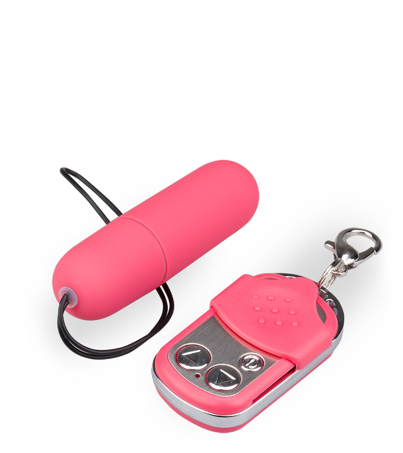 Schmales Vibroei in XS mit Funkfernbedienung