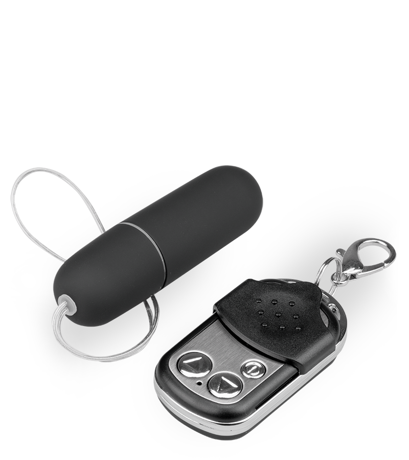 Schmales Vibroei in XS mit Funkfernbedienung