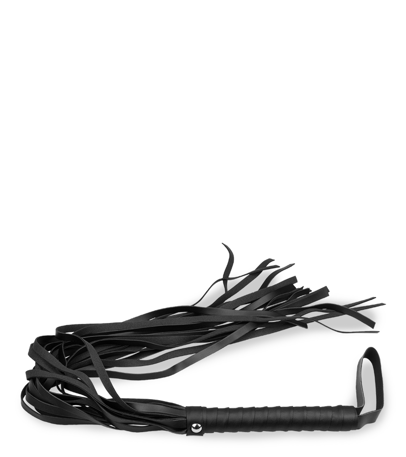 Schwarze Riemenpeitsche