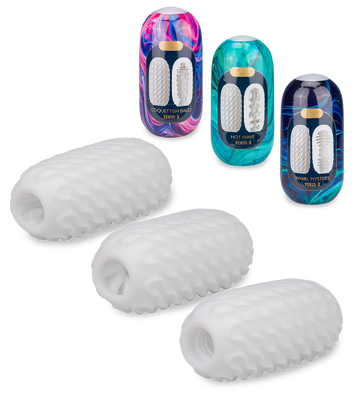 Set aus 3 Masturbationseiern Größe L