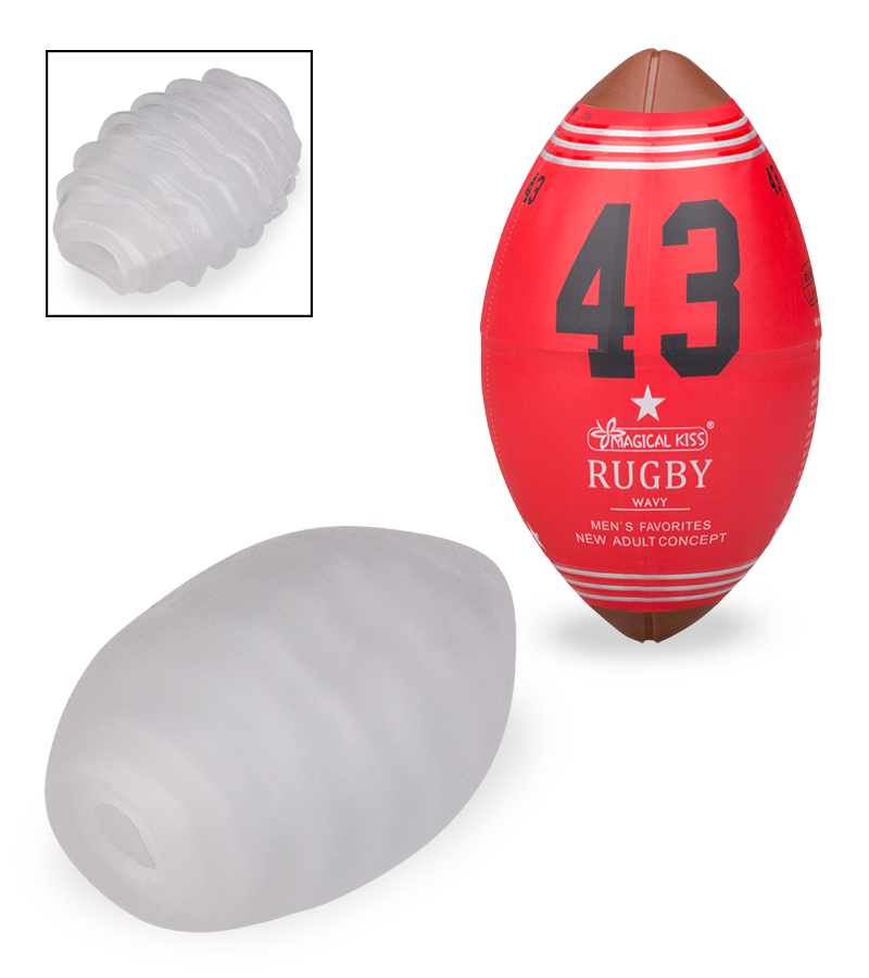 Set aus 6 Masturbationseiern Rugby Lover