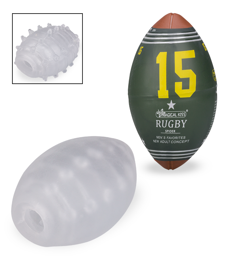 Set aus 6 Masturbationseiern Rugby Lover