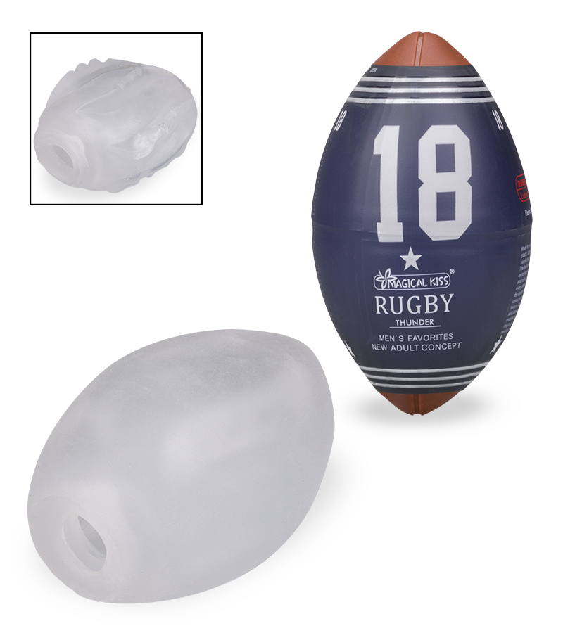 Set aus 6 Masturbationseiern Rugby Lover
