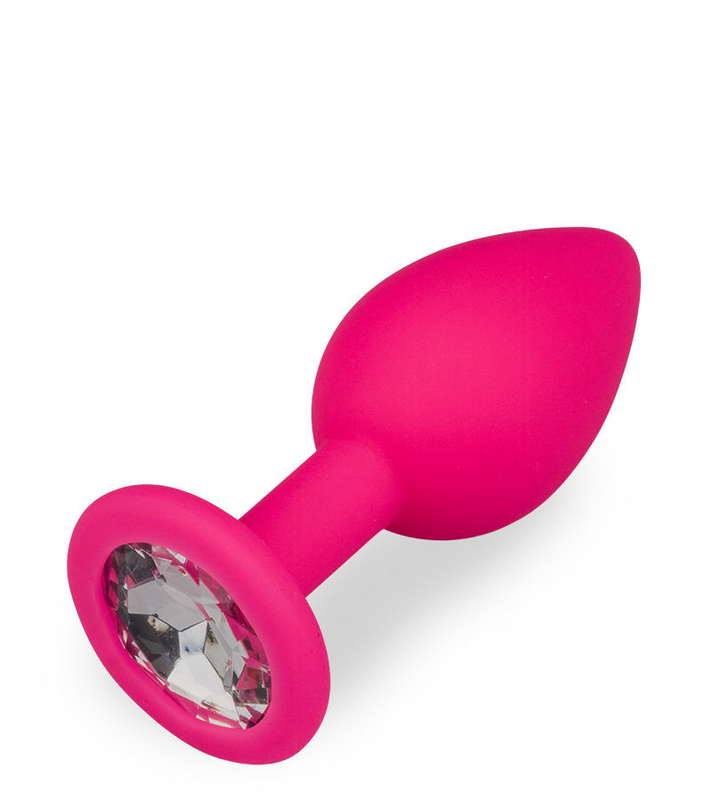 Silikon-Analschmuck mit Schmuckstein – 4 Farben