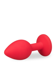 Laden Sie das Bild in den Galerie-Viewer, Silikon-Analschmuck mit Schmuckstein – 4 Farben