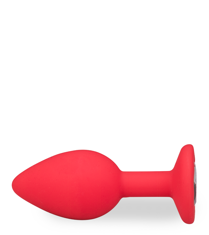 Silikon-Analschmuck mit Schmuckstein – 4 Farben