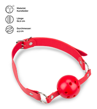 Laden Sie das Bild in den Galerie-Viewer, SM-Ballknebel mit Luftlöchern