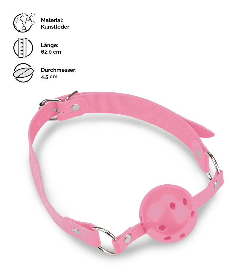 SM-Ballknebel mit Luftlöchern