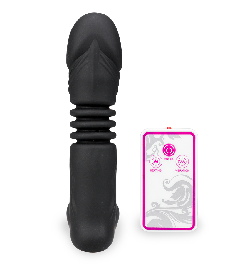Stoßdildo mit Vibration und Heizung