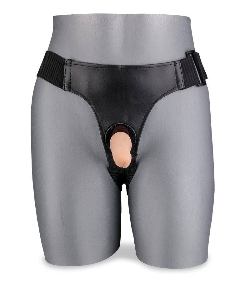 Strap-On-Dildo mit 2 kleinen abnehmbaren Dildos