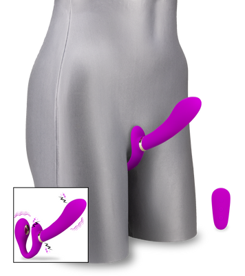 Strapless Strapon mit Vibration und Estim Authority