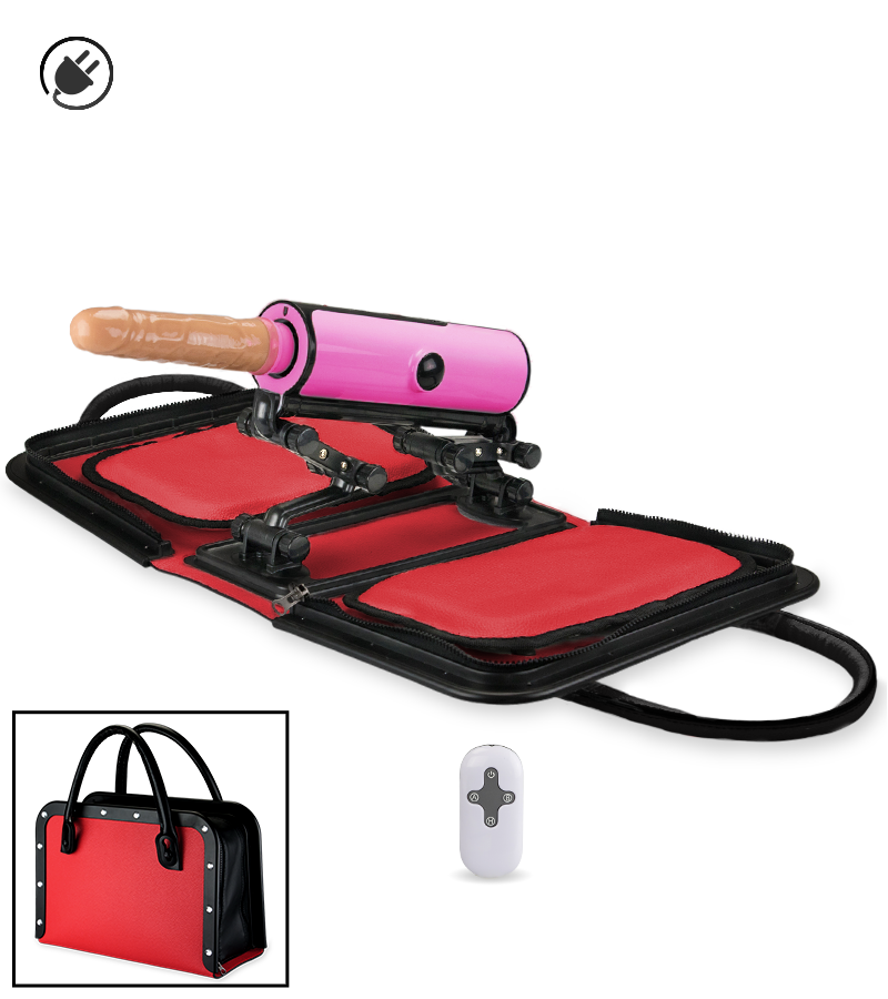 Tragbare Sexmaschine mit Fernbedienung