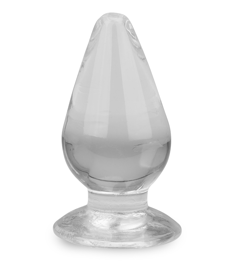 Transparenter Buttplug mit Saugfuß Softy
