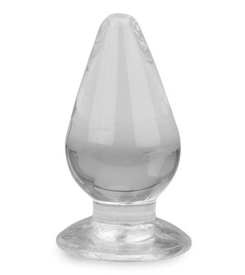 Transparenter Buttplug mit Saugfuß Softy