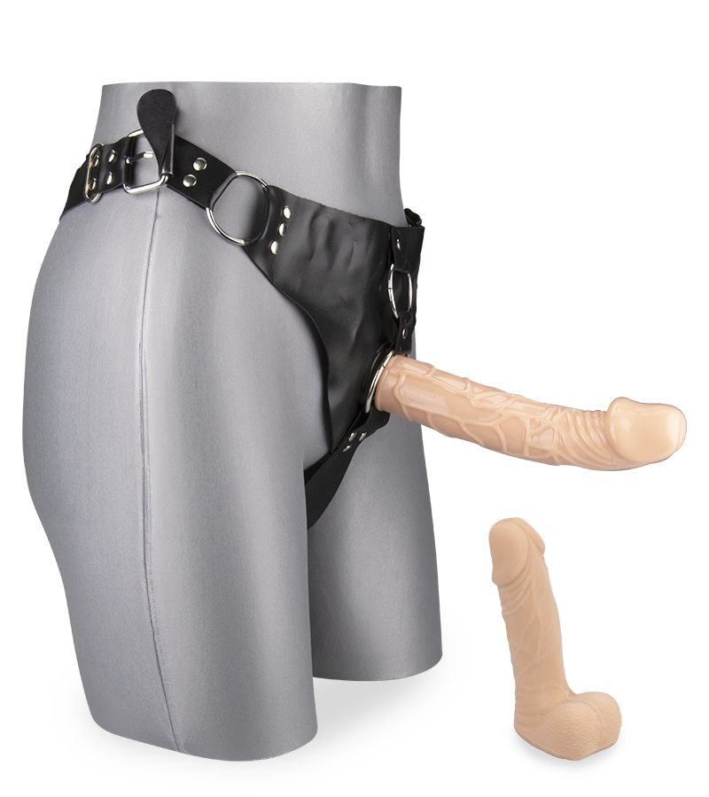 Umschnallgurt mit 2 Strap-On-Dildos