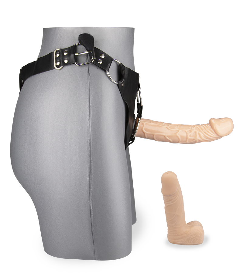 Umschnallgurt mit 2 Strap-On-Dildos