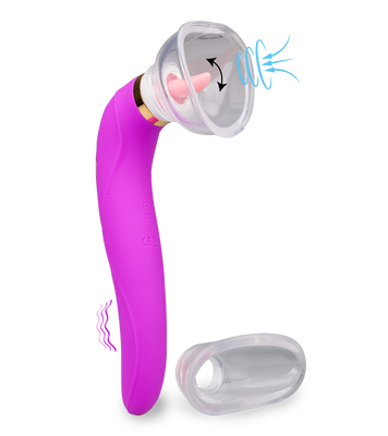 Vaginapumpe mit Zunge und Vibrator Destiny