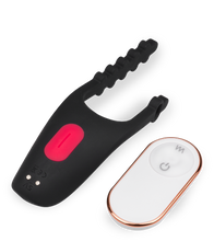 Laden Sie das Bild in den Galerie-Viewer, Verstellbarer vibrierender Penisring Spaceship