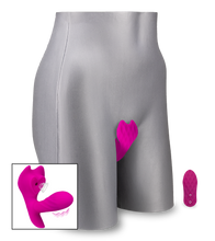 Laden Sie das Bild in den Galerie-Viewer, Vibrating Panty mit Druckwellen und Innendildo