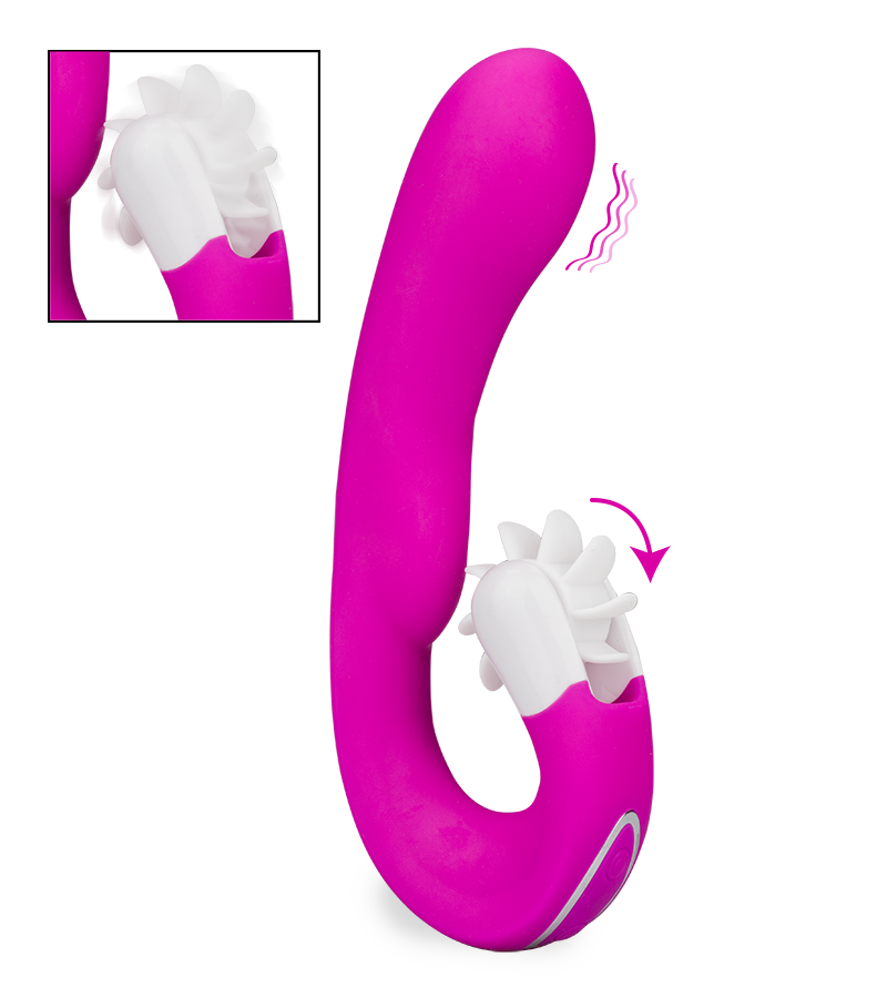 Vibrator mit Klitorisstimulator Alicia