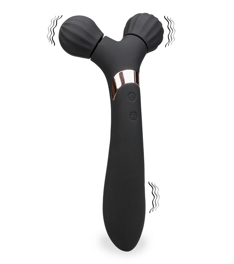 Vibrator mit Massagekopf Wino