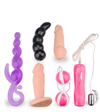 Laden Sie das Bild in den Galerie-Viewer, Vibrator-Set mit 5 Sextoys