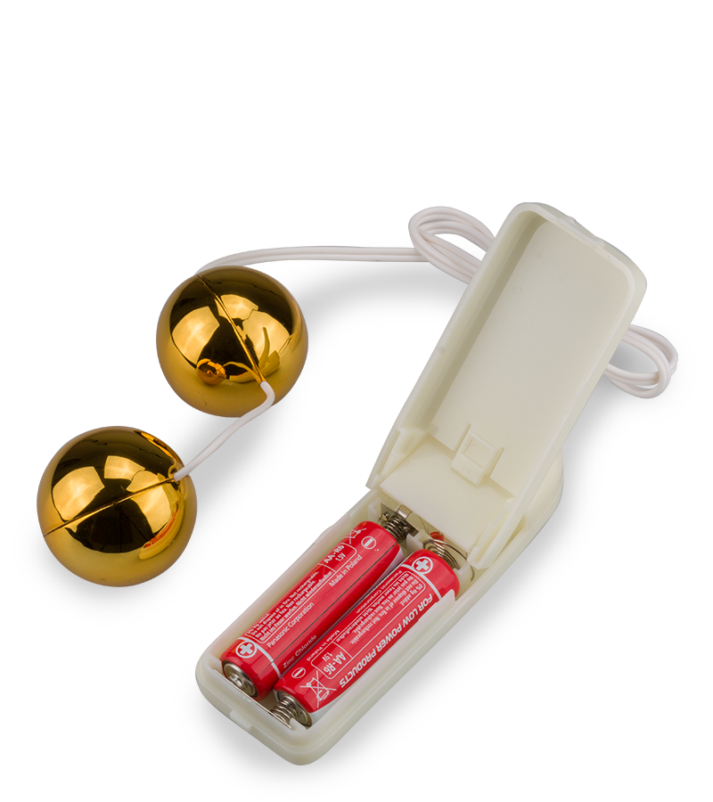 Vibrierende Deluxe-Liebeskugeln aus Metall