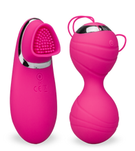 Laden Sie das Bild in den Galerie-Viewer, Vibrierende Liebeskugeln mit Vibrator-Fernbedienung