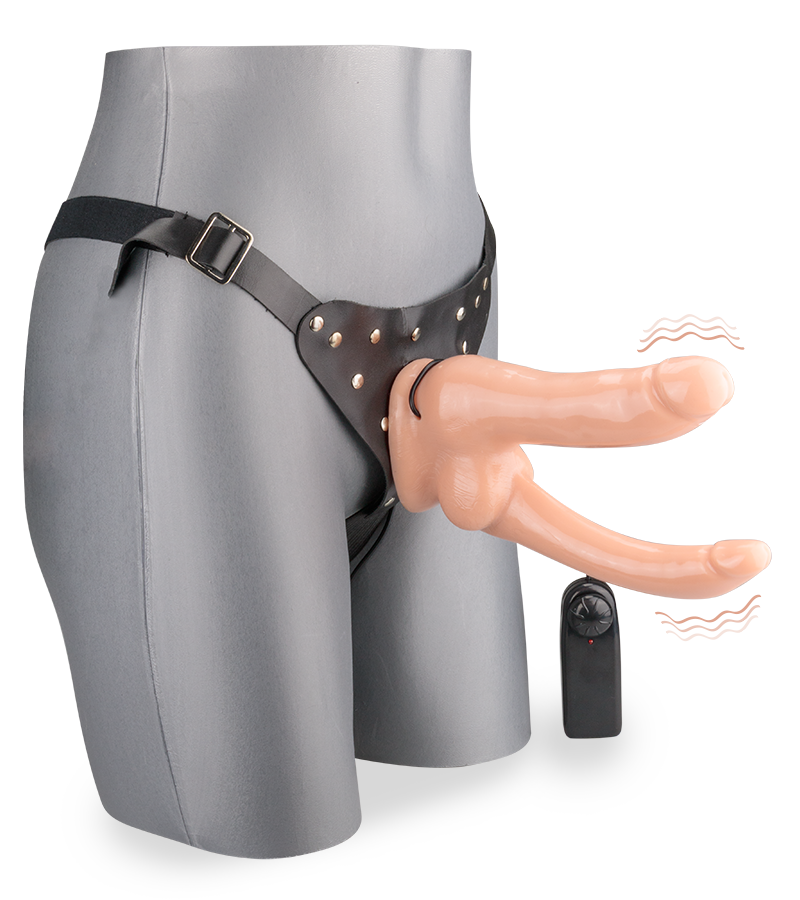 Vibrierender Doppel-Strap-On