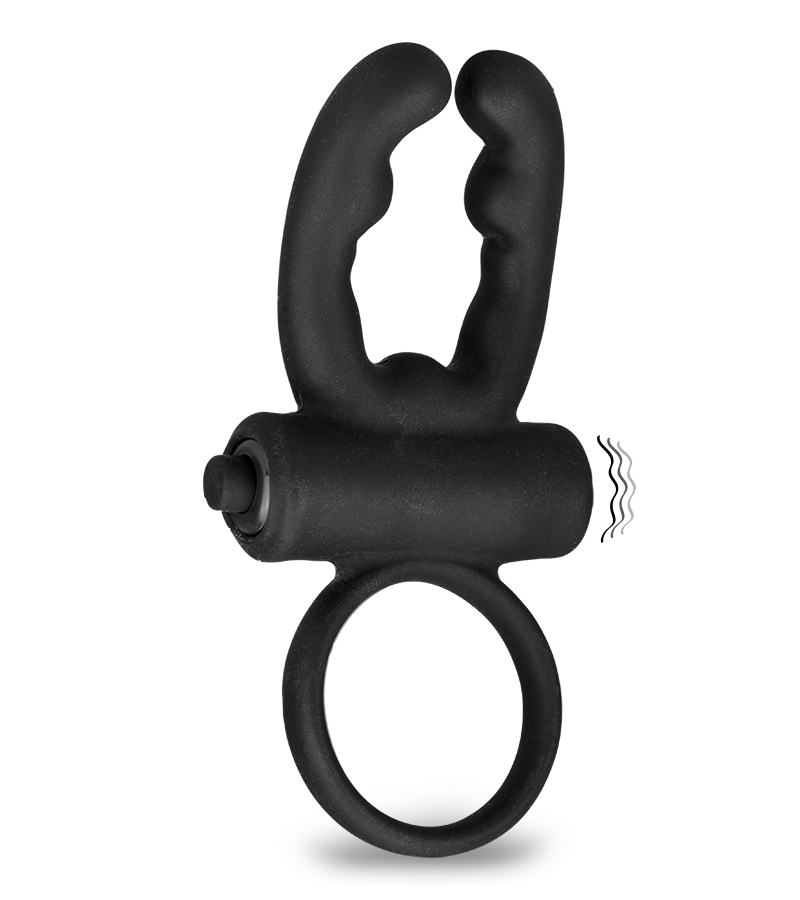 Vibro-Penisring mit Klitorisreizer