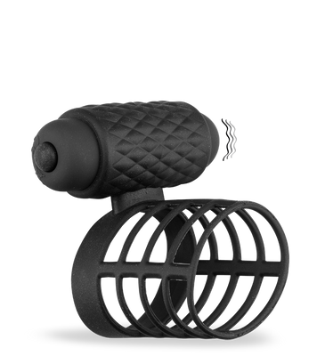 Vibro-Penisring mit Peniskäfig