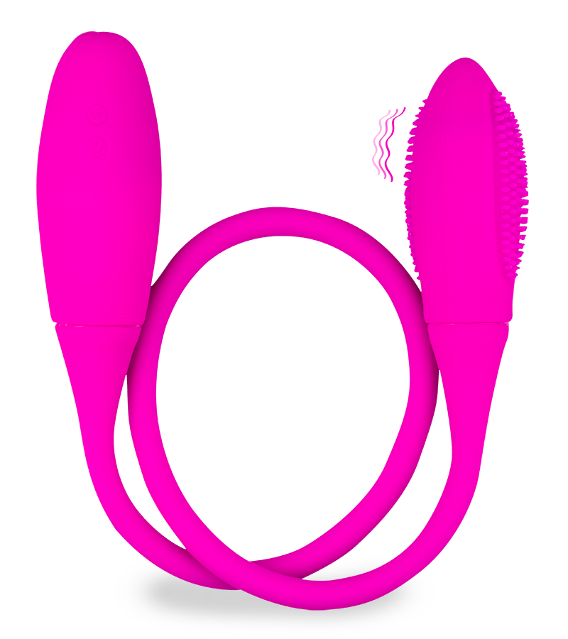 Wiederaufladbares Doppel-Vibro-Ei