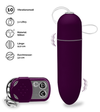 Laden Sie das Bild in den Galerie-Viewer, XXL-Vibroei mit Fernbedienung