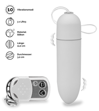 Laden Sie das Bild in den Galerie-Viewer, XXL-Vibroei mit Fernbedienung
