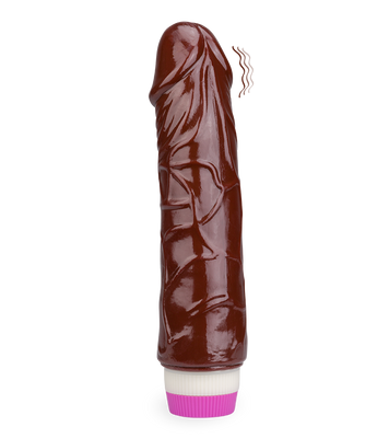 Zweifarbiger biegsamer Dildo-Vibrator