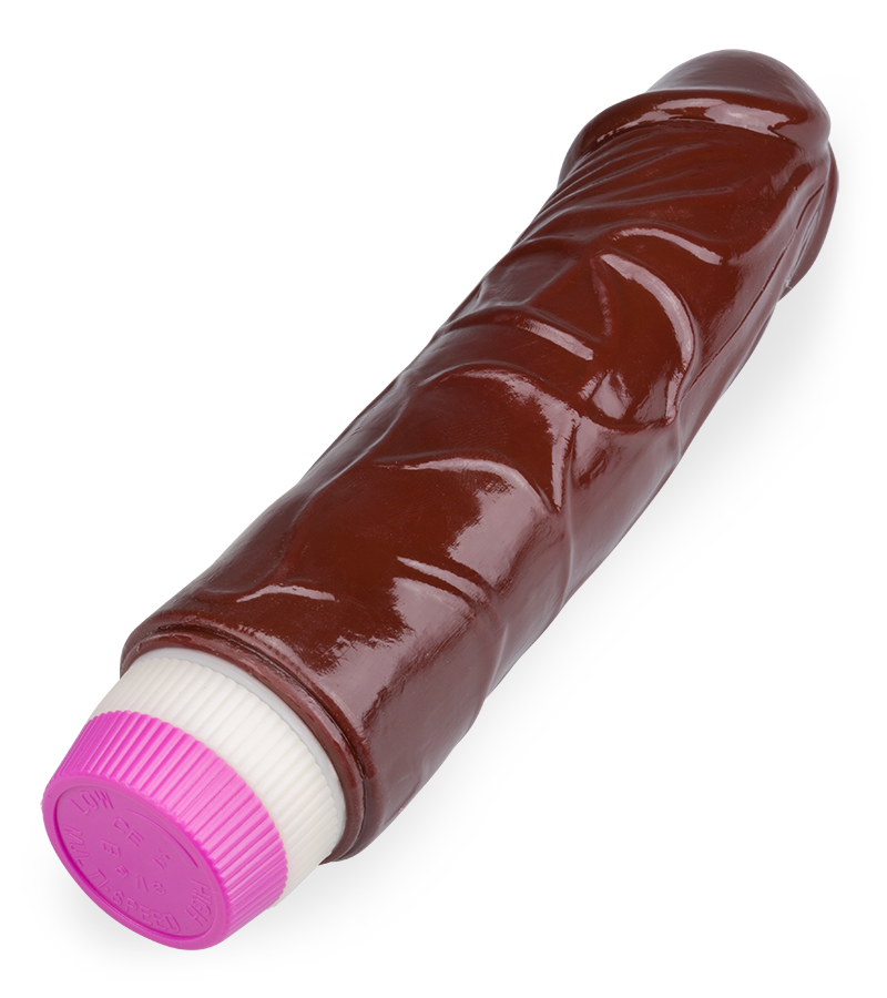 Zweifarbiger biegsamer Dildo-Vibrator